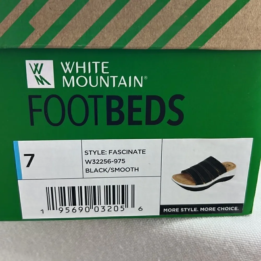 White Mountain Foot Beds Fascinate Black Smooth size 7 - Picture 7 of 7